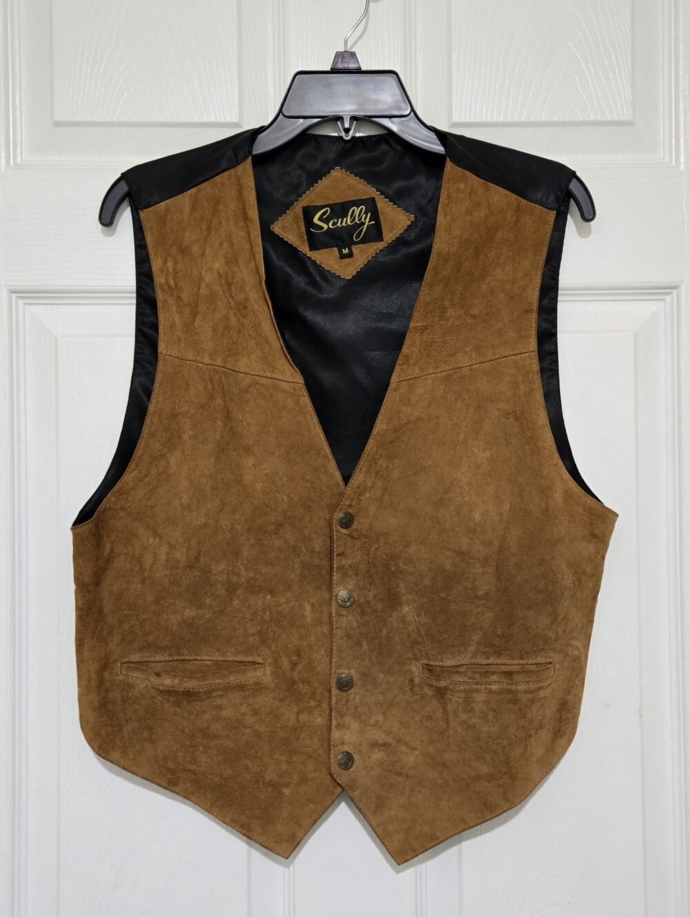 Scully Genuine Leather Western Vest own Suede Cowboy RanchWear Men's M